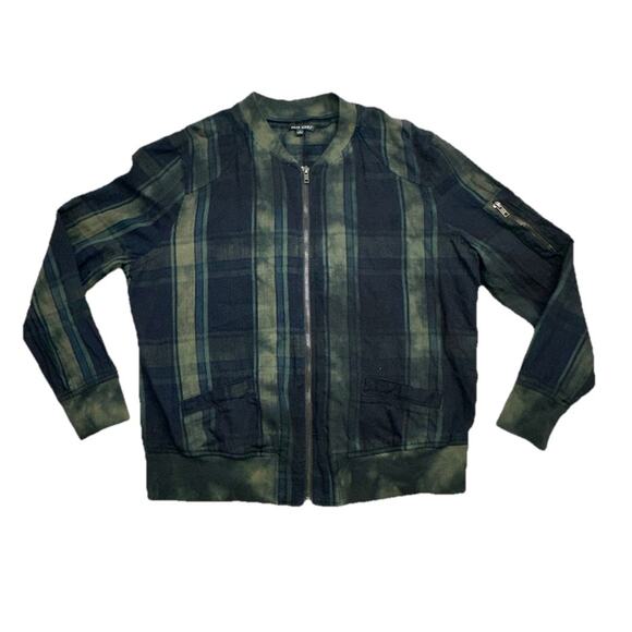 Dear John Jackets & Blazers - Dear John Jacket Size Womens L Tartan Plaid Distress Lightweight Cotton Academia